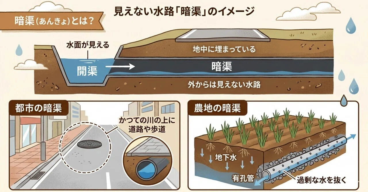 暗渠ってなに?AIに聞いてみた。|愛の支配が始まりました。