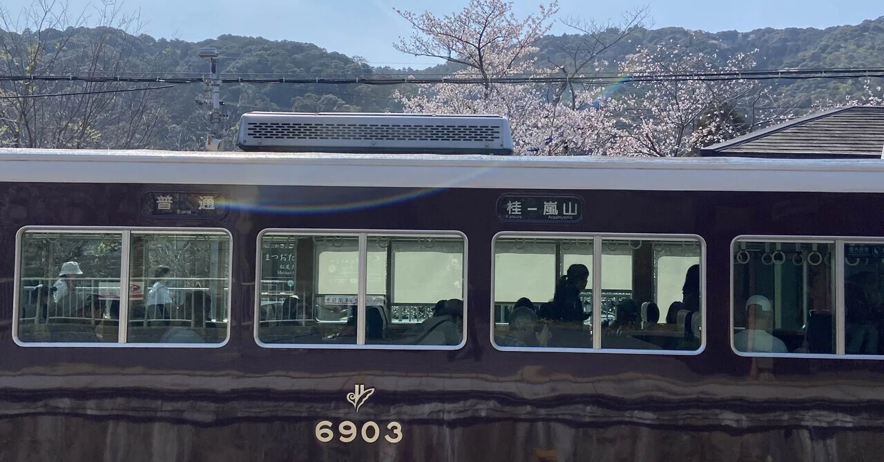 さくらと列車2026@嵐電と阪急6300系｜Yuki（ゆうき）