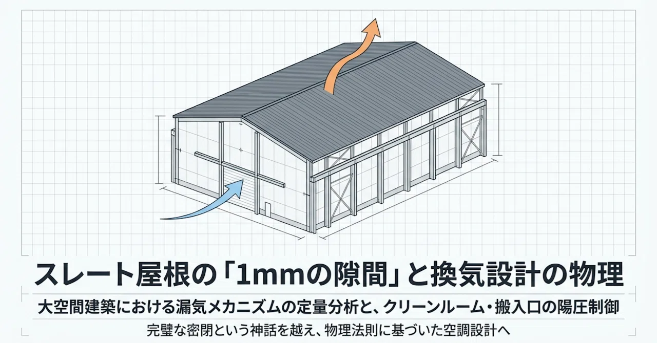 微細飛来虫との闘い_流体制御戦略：スレート屋根の隙間と換気設計の