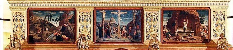 Pala_di_San_Zeno_by_Andrea_Mantegna_-_San_Zeno_-_Verona アンドレア　マンテーニャ　磔刑図　イエス　JESUS (2)