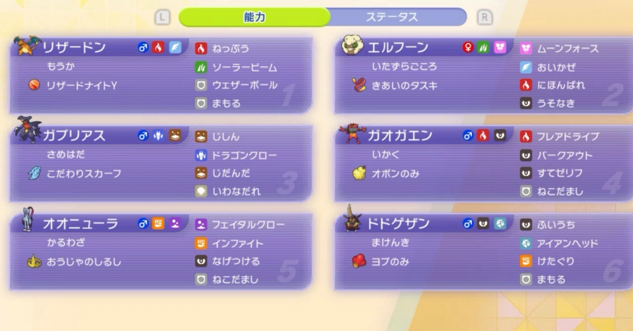 24勝2敗マスボ級到達】ポケモンチャンピオンズ構築記事｜兎もちVGC