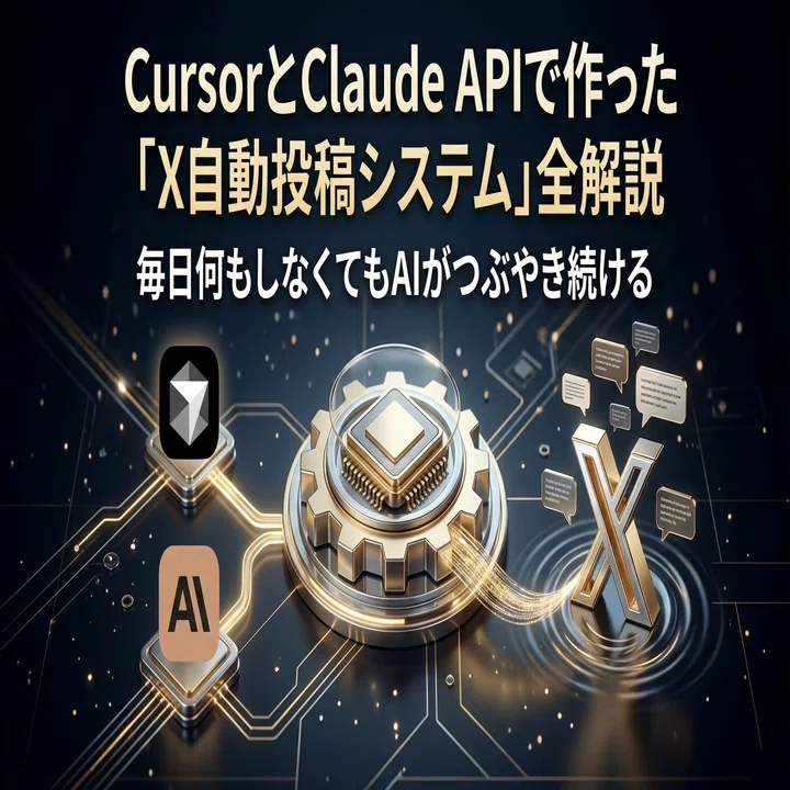 CursorとClaude APIで作った「X自動投稿システム」全解説｜何もしなく