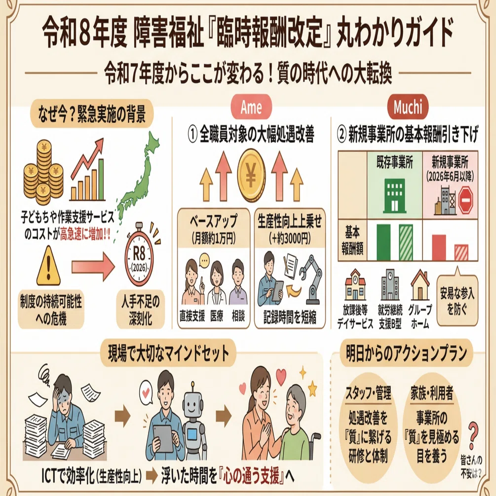 令和8年度・障害福祉「臨時報酬改定」：質の時代への大転換｜いまここ