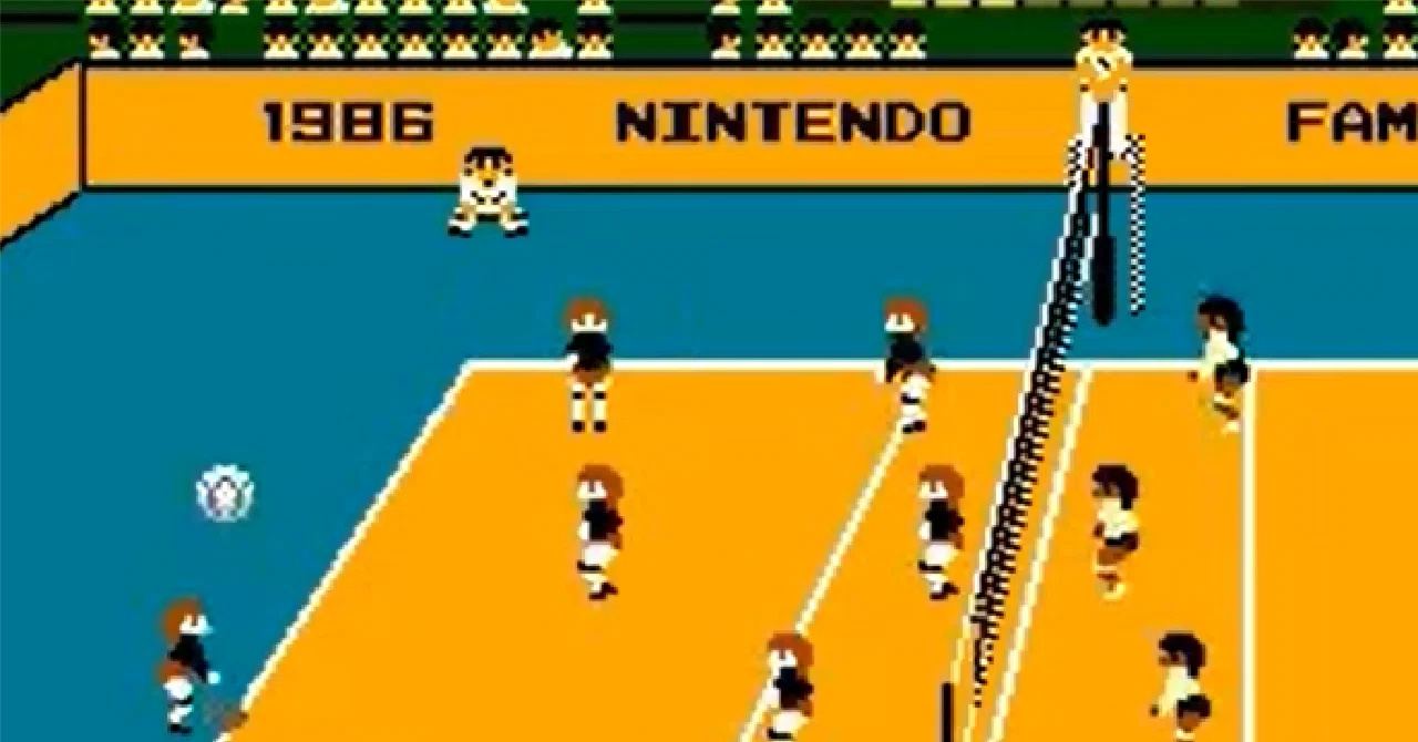 1986年のファミコンディスクシステム「バレーボール」／20世紀のゲーム