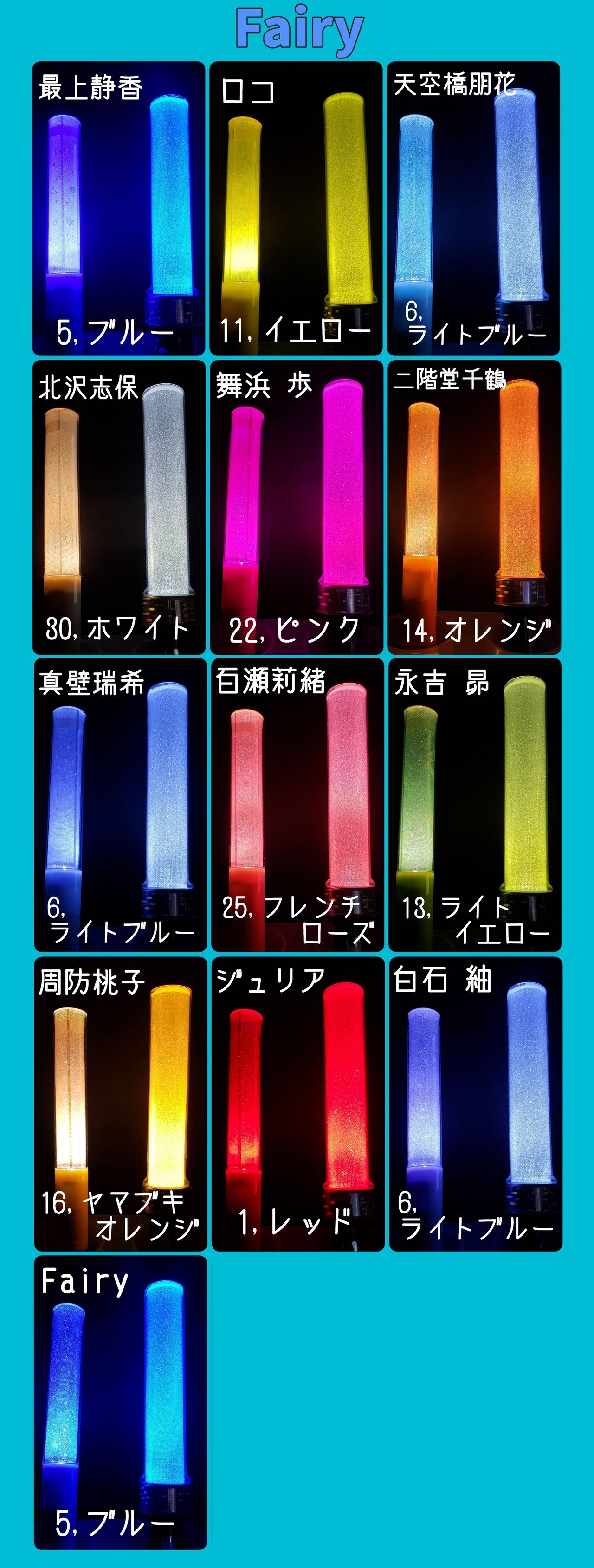 ミリオンライブ 公式ペンライトとミックスペンラpro の互換性を調べてみた ペンライトショップのon Note