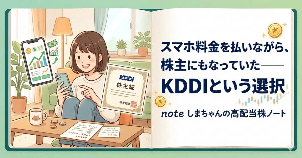 スマホ料金を払いながら、株主にもなっていた——KDDIという選択