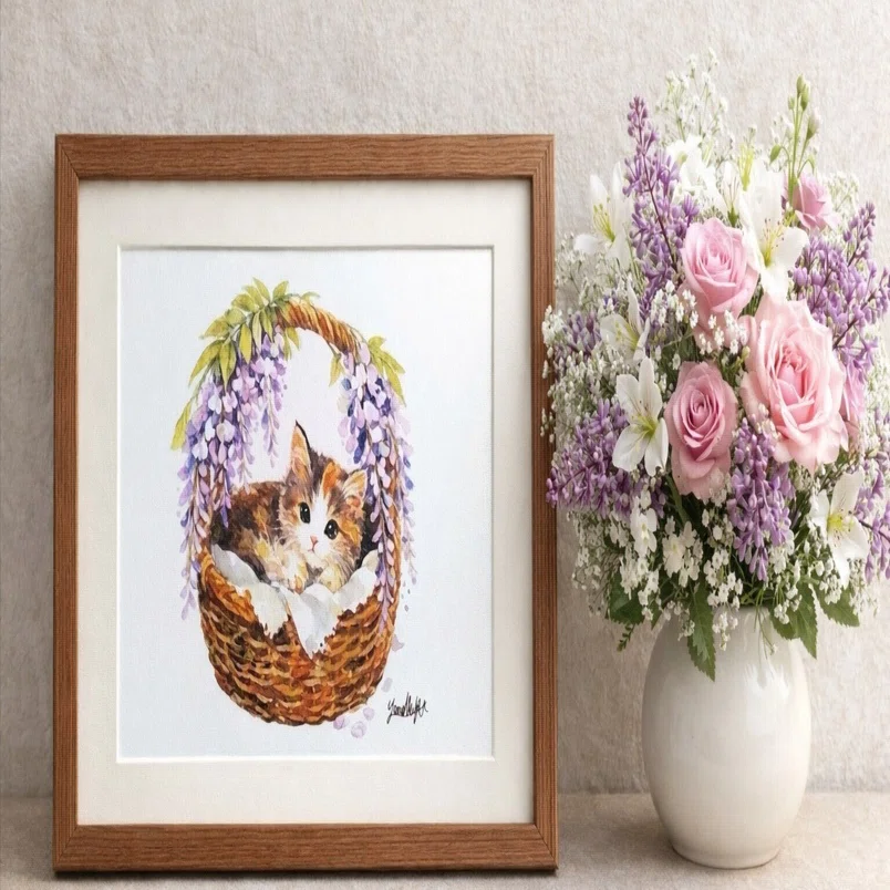🧺 【新作】藤の花に守られて「藤天蓋のまどろみ」— 静かな春の