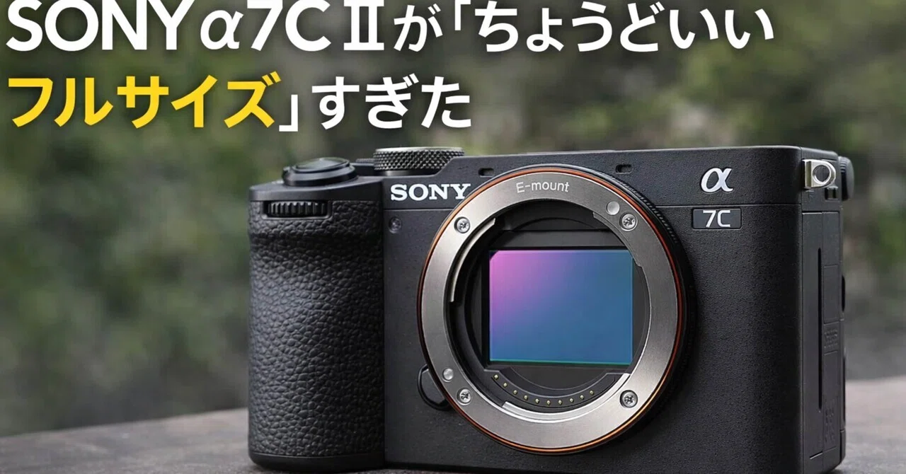 持ち出す回数が増えるだけで、写真は変わる。SONY α7C IIが“ちょうど