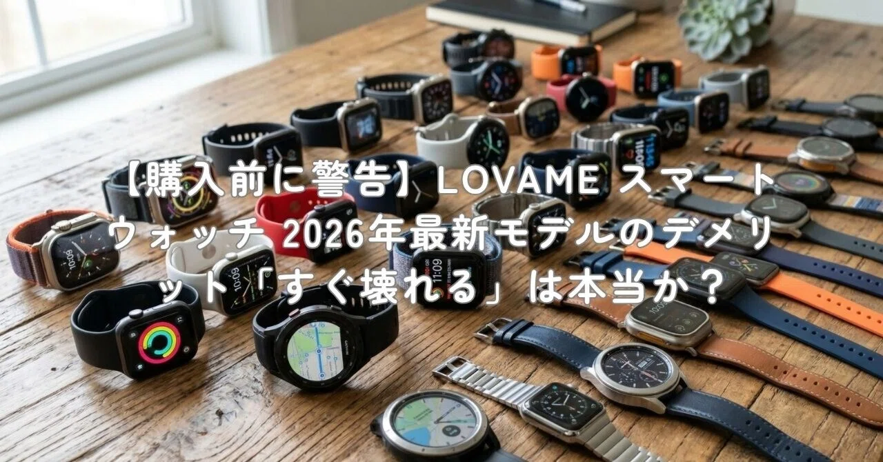 相談により値下げ可 LOVAME スマートウォッチ 2024年生 購入前に警告】LOVAME スマートウォッチ 2026年最新モデルのデメリット