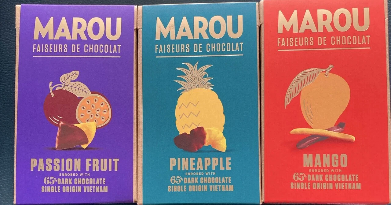 ベトナム土産】MAROUのフルーツチョコ、パッションフルーツが仲間入り