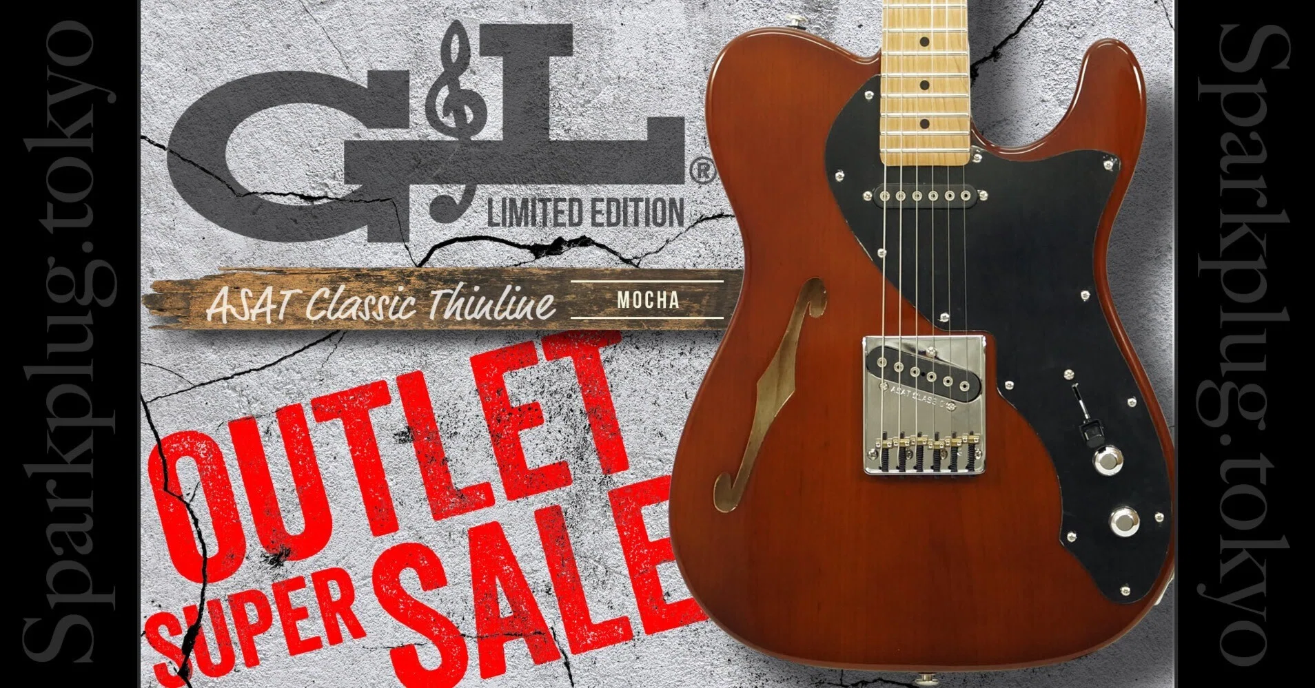 G&L祭り！渋いモカ！USA製限定シンライン「ASAT Classic Thinline」が