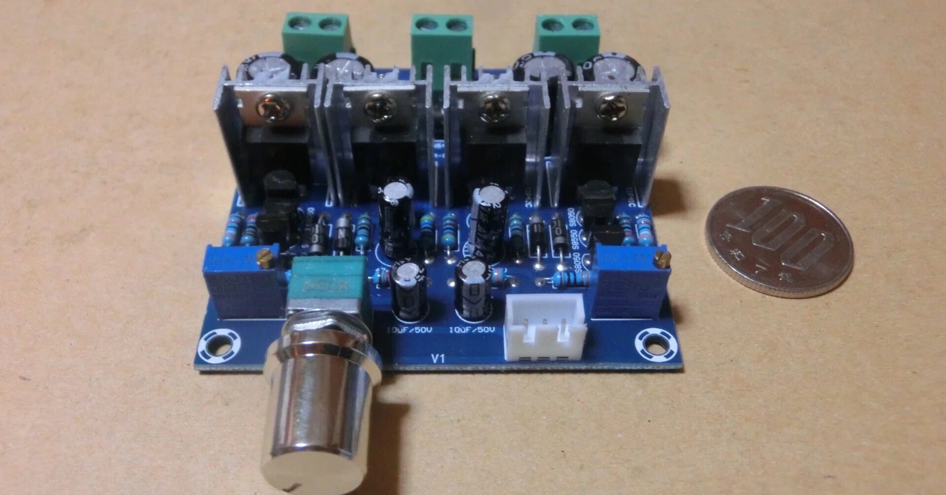 中華製のなんちゃってA級トランジスタ製オーディオアンプキットを