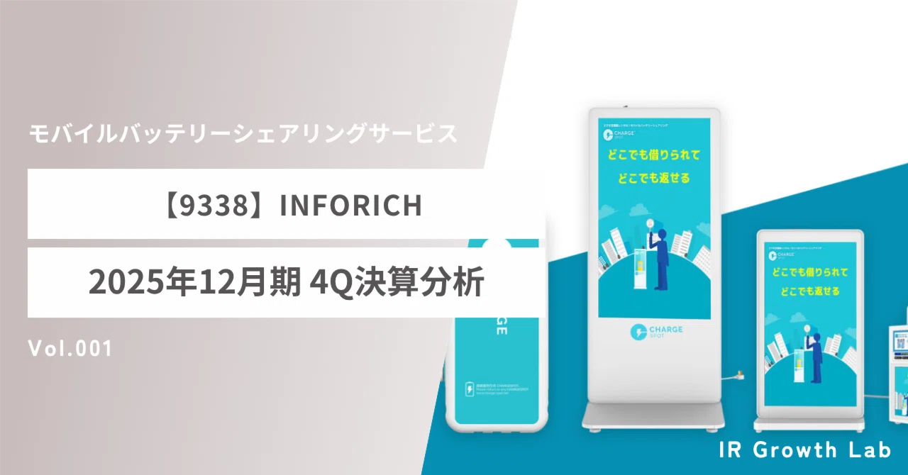 【9338】INFORICH：設置台数8.3万台の覇者はなぜ利益を削ってまで海外展開を急ぐのか？〜決算書には載らないユニットエコノミクスと現場 ...