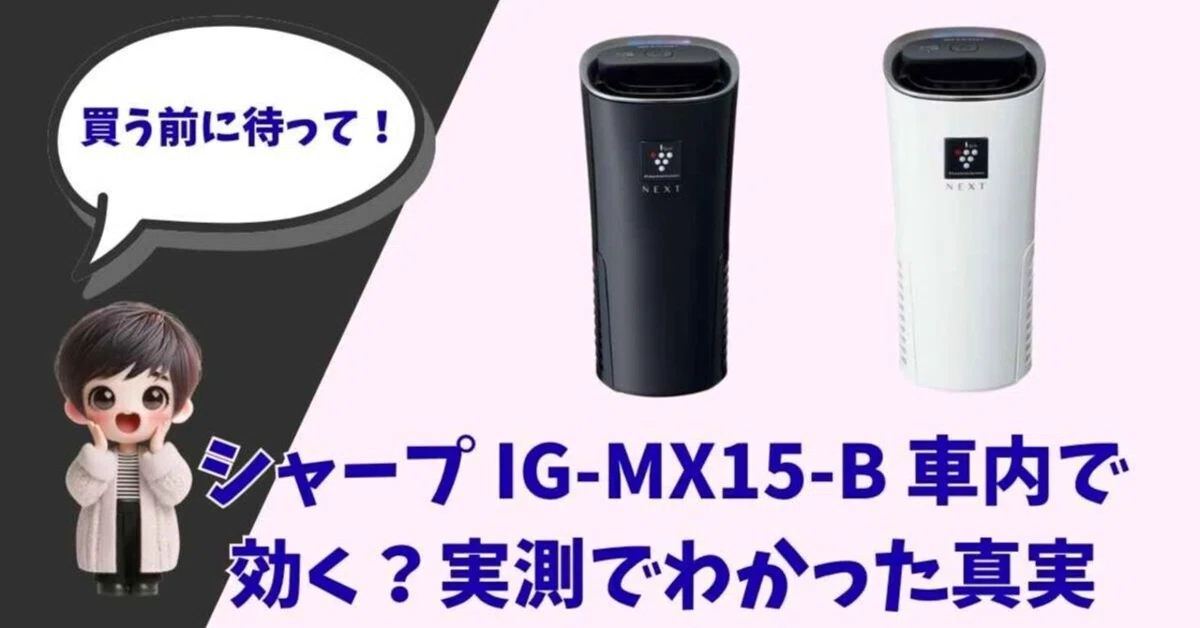 実測】飲食店経営20年のプロが車載用プラズマクラスター「IG-MX15-B