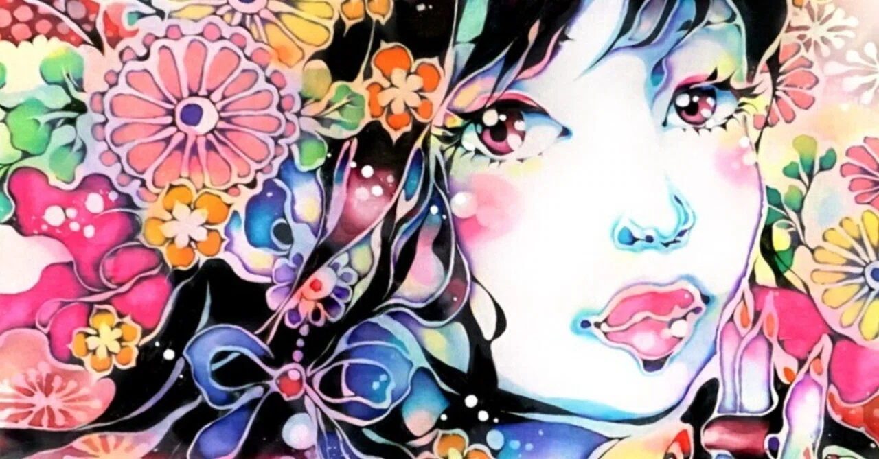 絵　染め物 5月個展DM｜大竹夏紀 /染色アーティスト