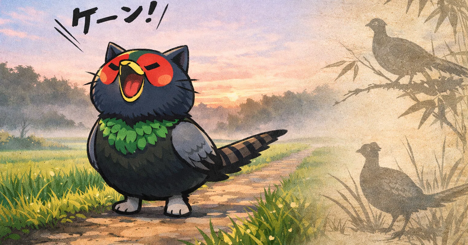 朝5時に鳴くキジの正体｜生態・文化・食・江戸絵まで一気に読む｜こう