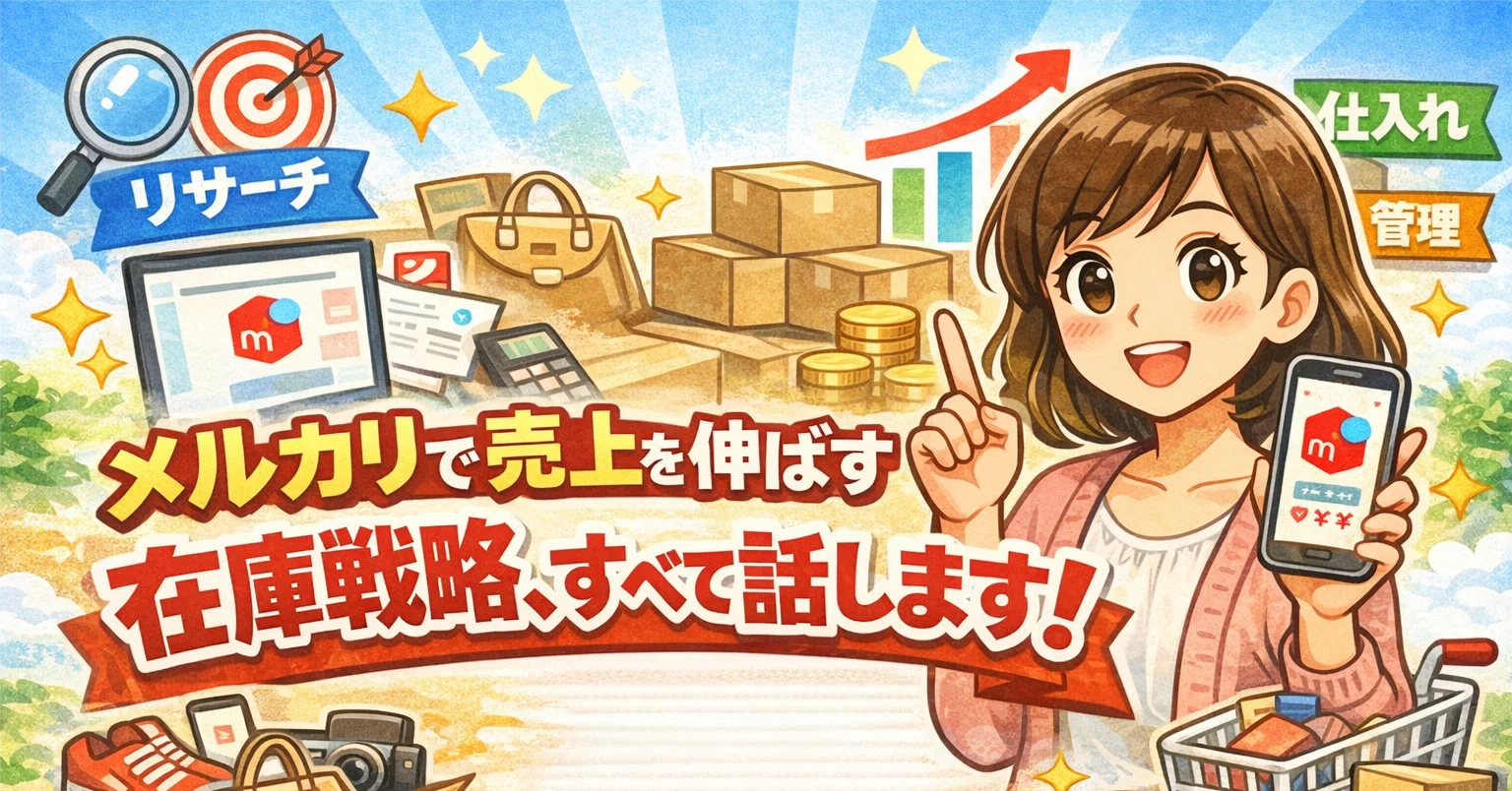メルカリで売上を伸ばすための在庫戦略、すべて話します｜ラクして 
