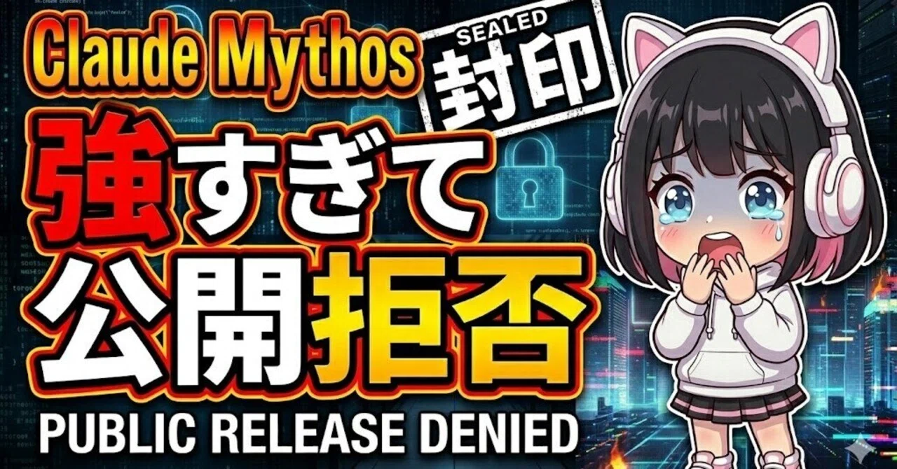なぜAnthropicは最強AIを一般公開しなかったのか？｜Mythos・Project