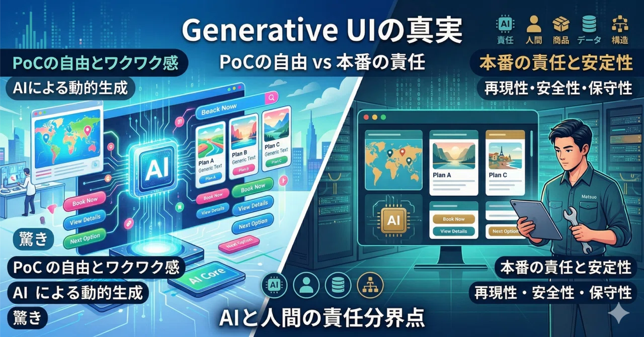 AIにUIをどこまで任せるべきか。試して見えたPoCと本番の違い｜peintangos