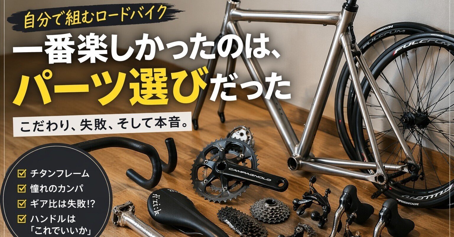 自転車を組む前に一番楽しかったのは、パーツ選びだった話【ロード 自転車を組む前に一番楽しかったのは、パーツ選びだった話【ロード