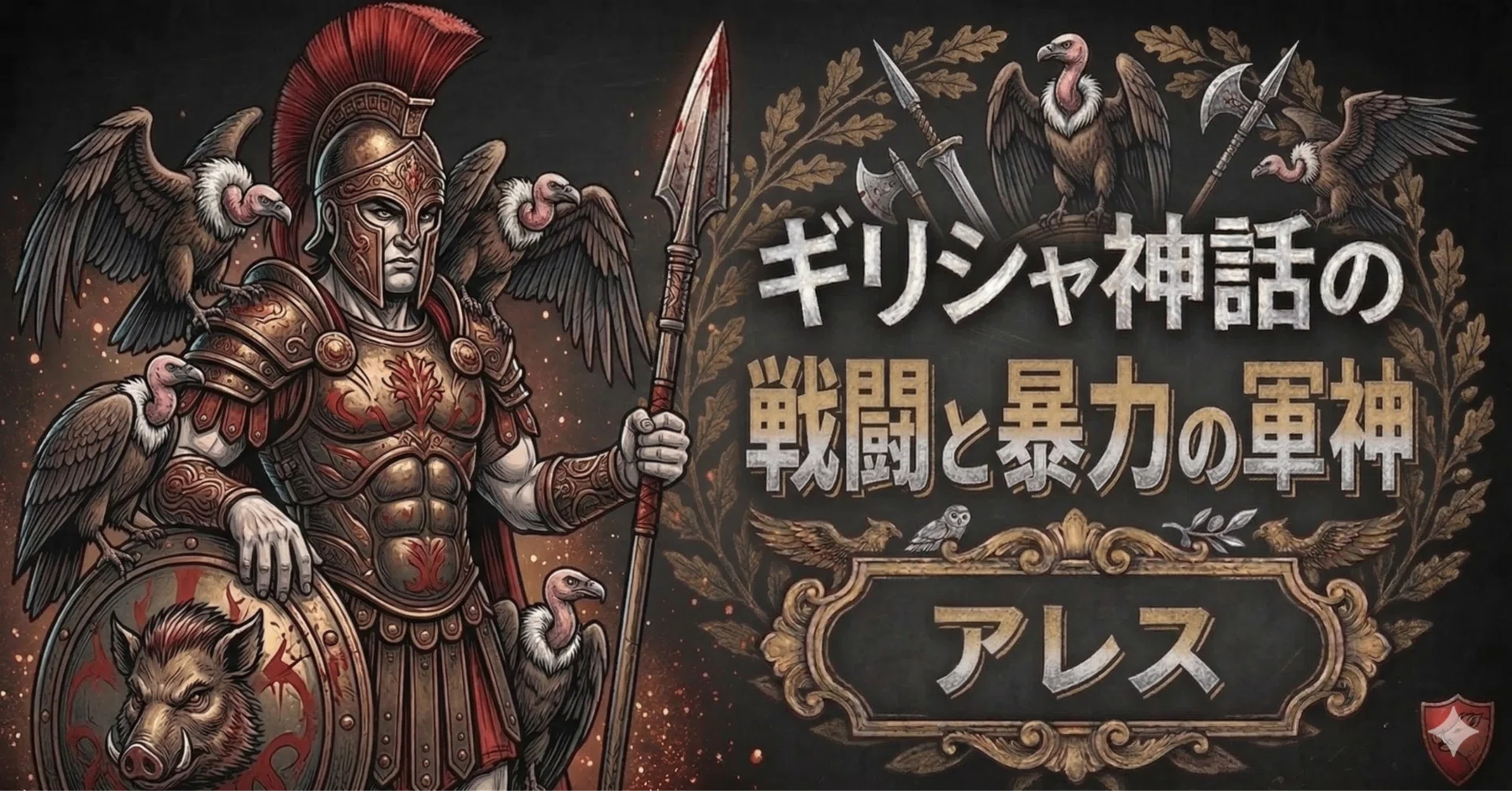 戦闘と暴力の軍神⚔️アレス編【ギリシャ神話紹介】｜ミトス先生