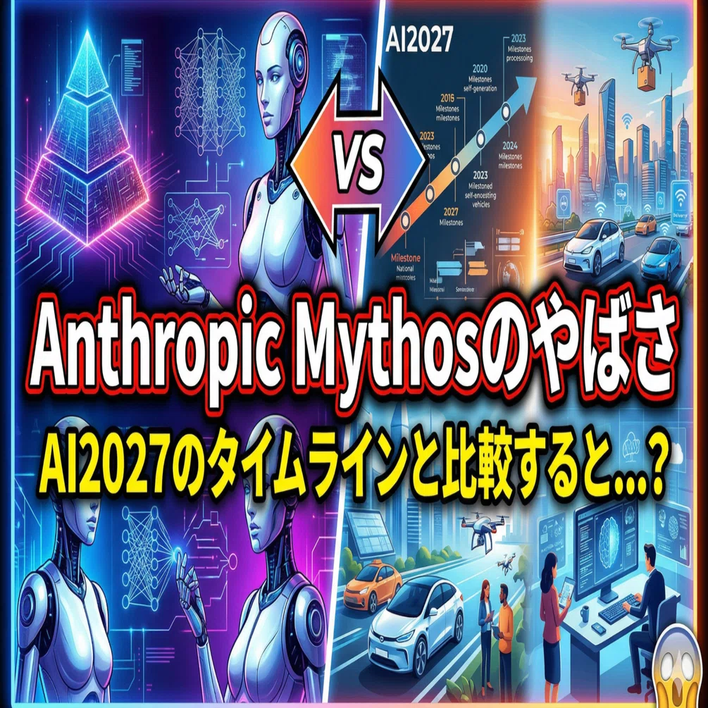 Anthropic Mythosのやばさ AI2027のタイムラインと比較すると?｜z