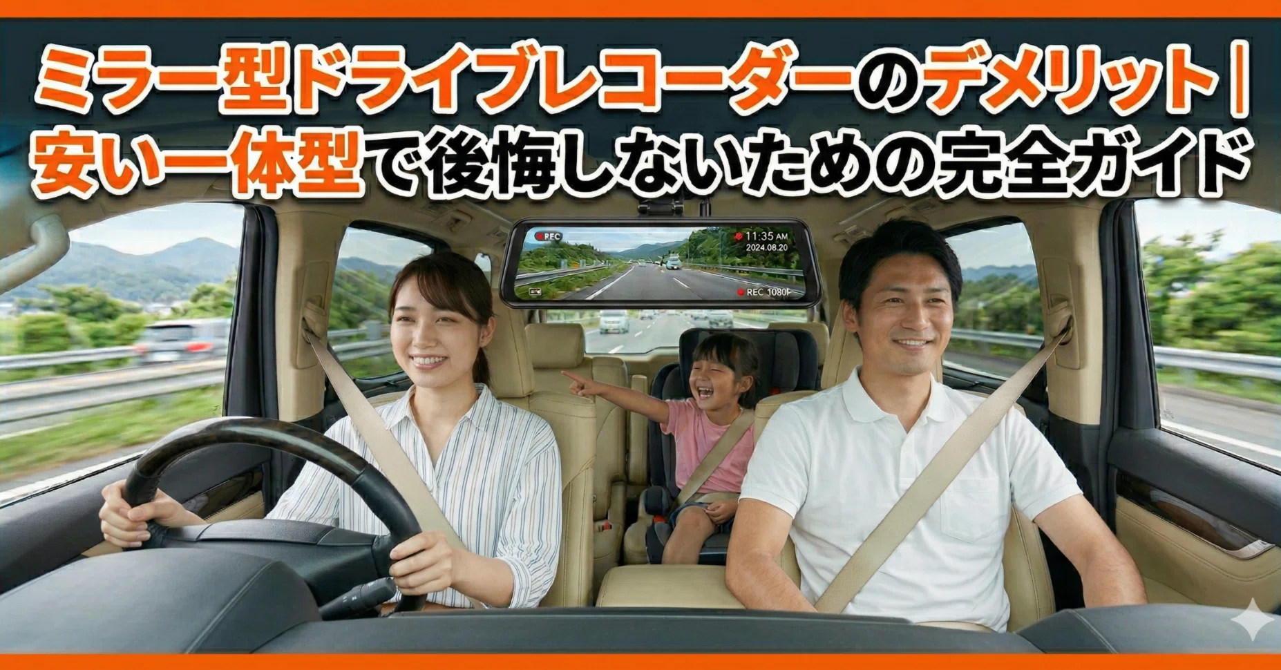 ミラー型ドライブレコーダー　　(最終値下げ中) ミラー型ドライブレコーダーのデメリット｜安い一体型で後悔しないため