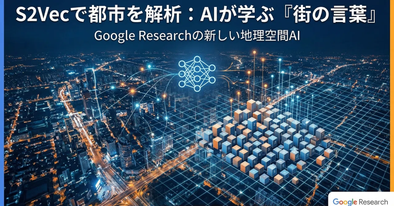 【Survival DX】Google S2Vecが解き明かす「都市の言葉」：GISと生成AIが切り拓く空間分析の未来｜伊藤正章｜サバイバル ...
