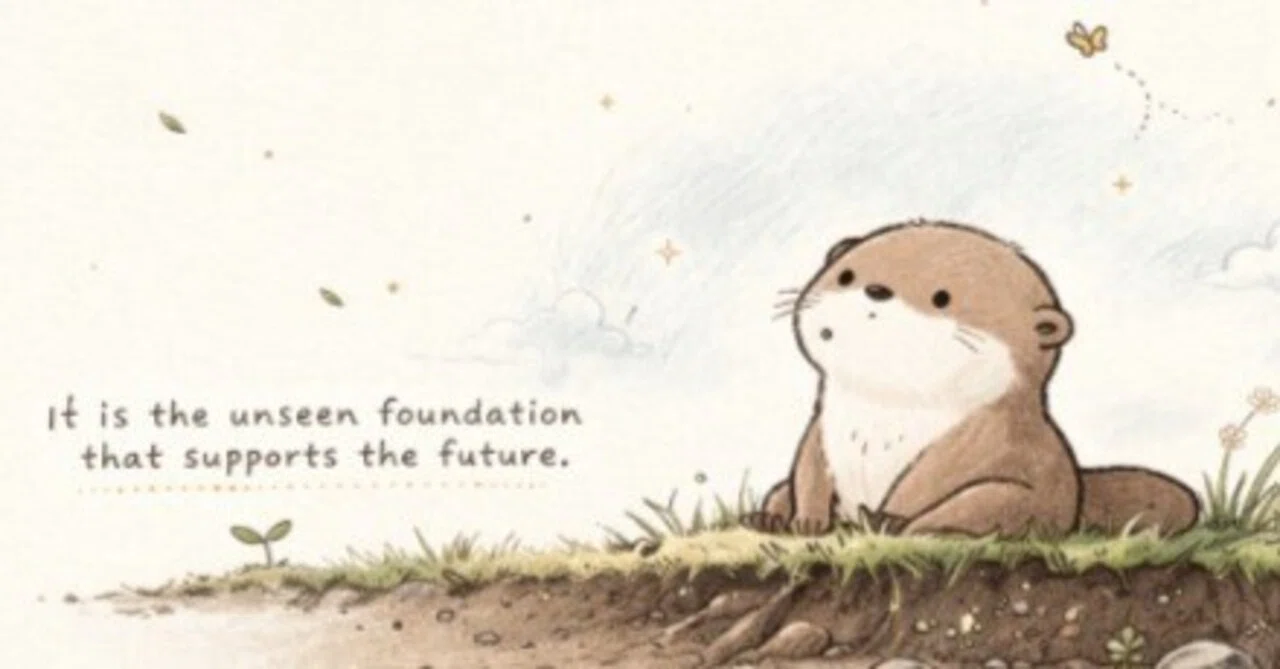 【一行詩】見えない下地／[One-Line Poem] The Unseen Foundation｜らいすき