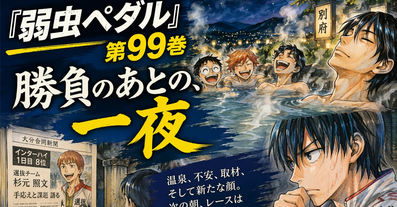 弱虫ペダル』第99巻 勝負のあとの、一夜｜くわっち