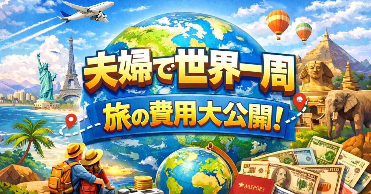 世界一周後その2🌎]旅の費用大公開💰｜よしだ家@夫婦で世界一周