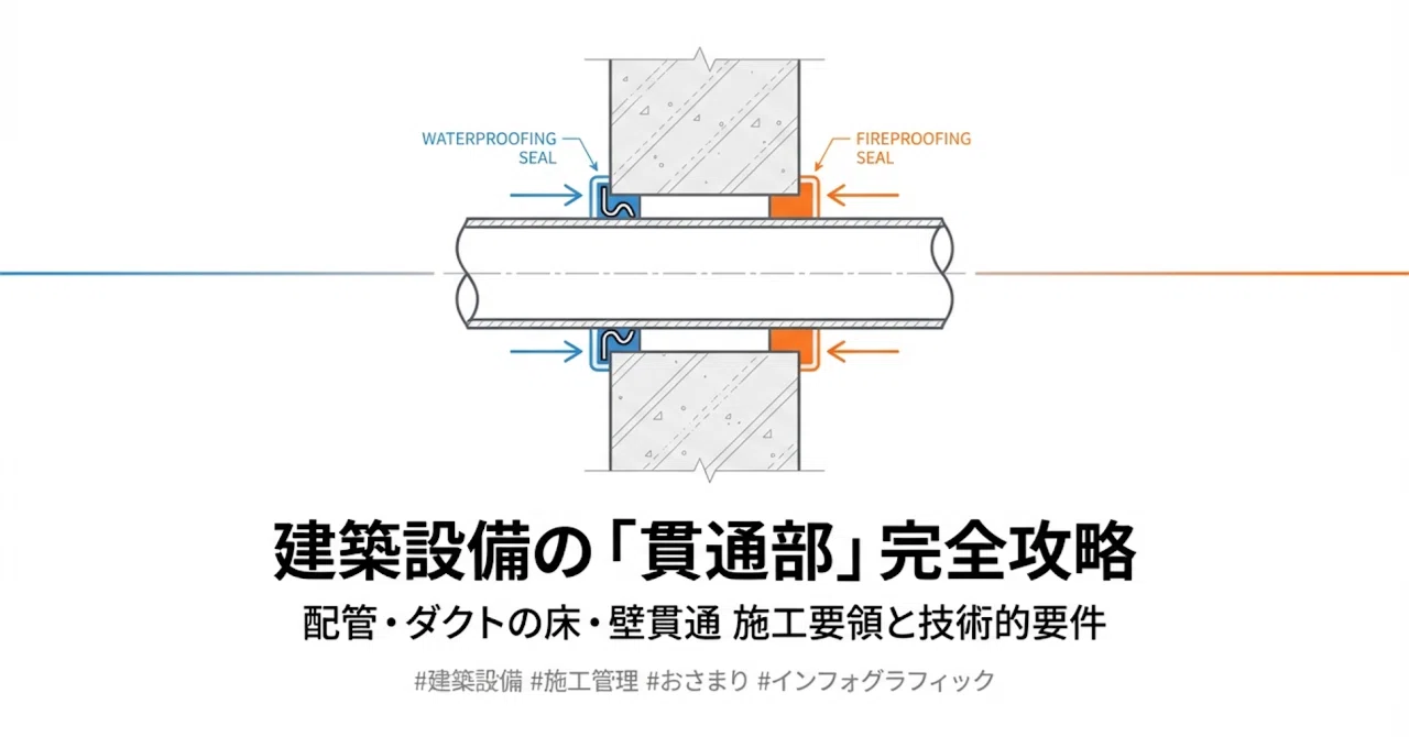 建築設備の「貫通部」完全攻略：施工要領と技術的要件の詳解｜Hideki-yq