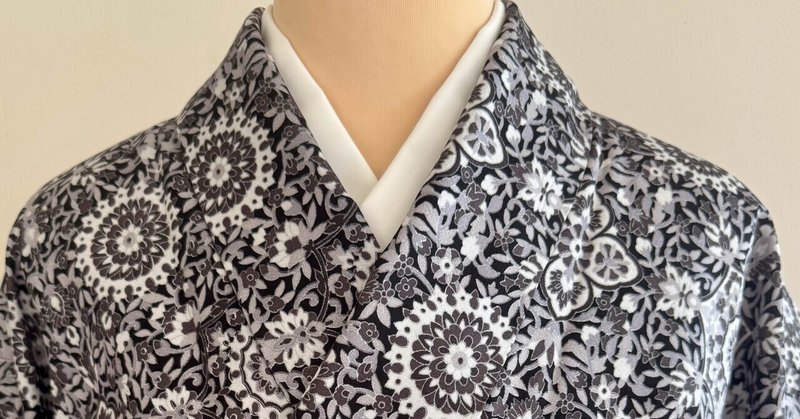 モノトーン単衣着物