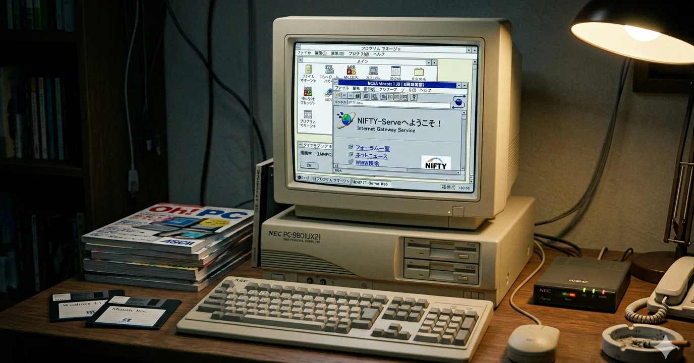 パソコン通信からインターネットへ：NIFTY-Serveと過ごした