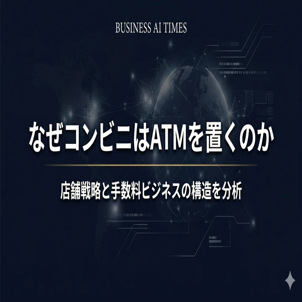 なぜコンビニはATMを置くのか｜BUSINESS AI TIMES Plus ｜ 世の中の