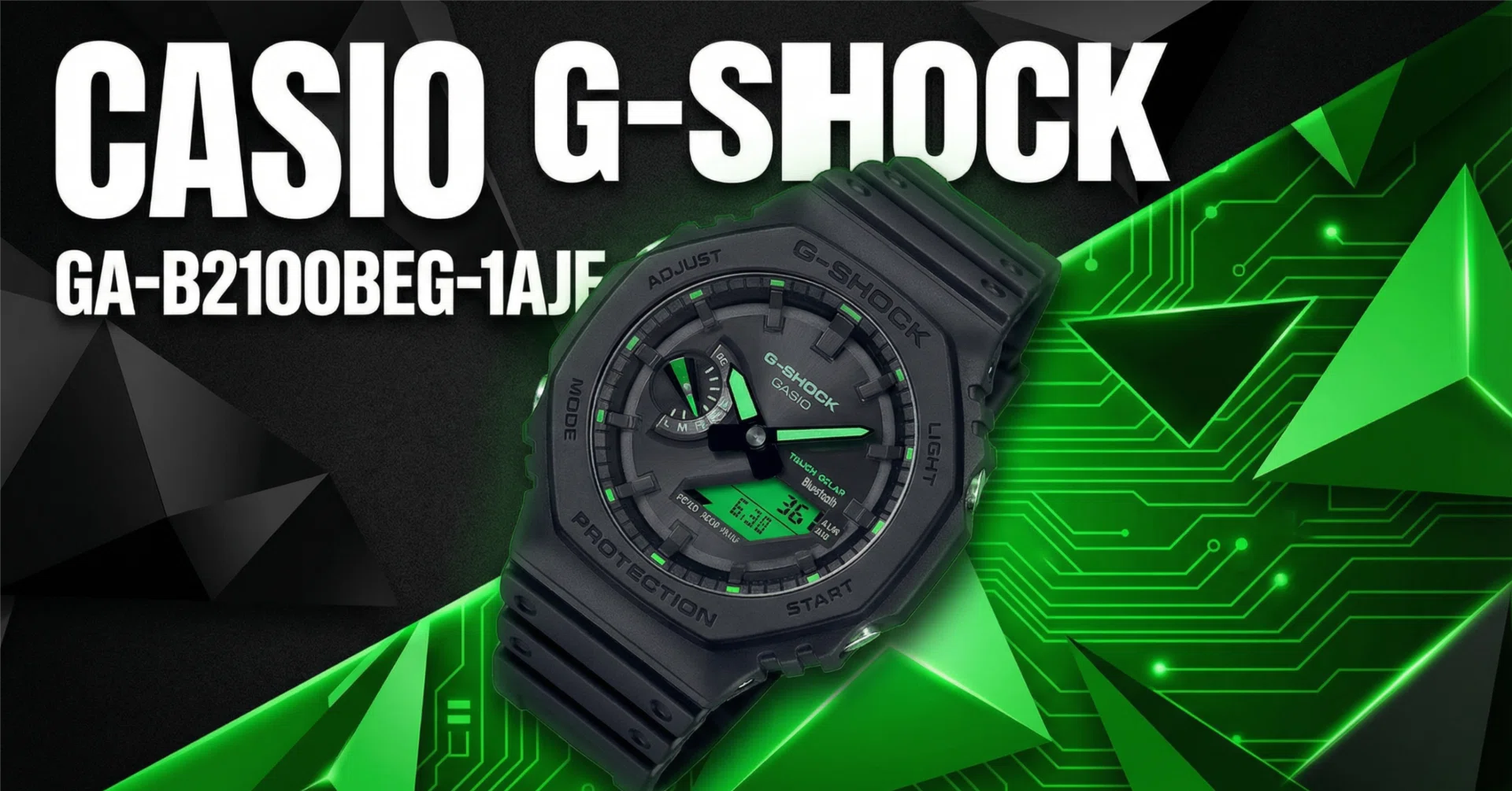 CASIO〉 G-SHOCK GA-B2100BEG-1AJF — CasiOak×ソーラー×BTのエレクトロ