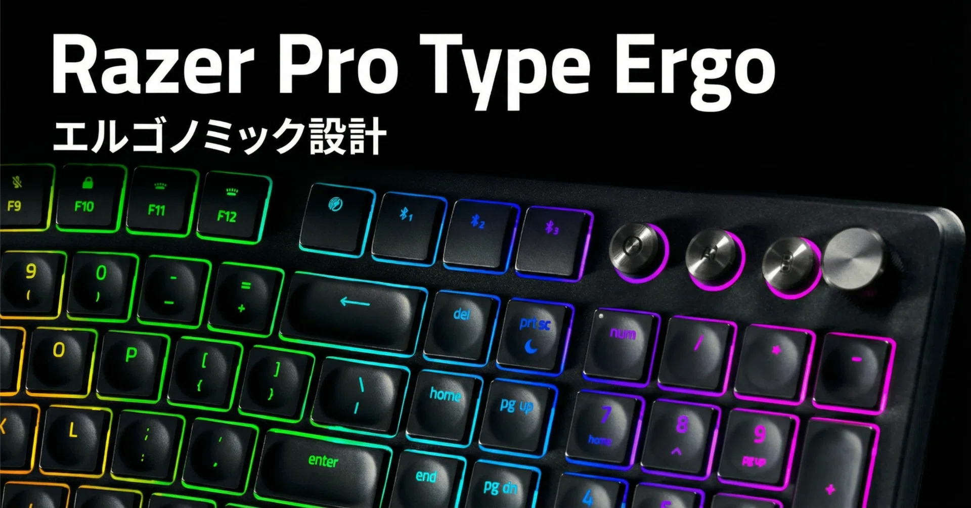 Razer〉 Pro Type Ergo — 分割エルゴで