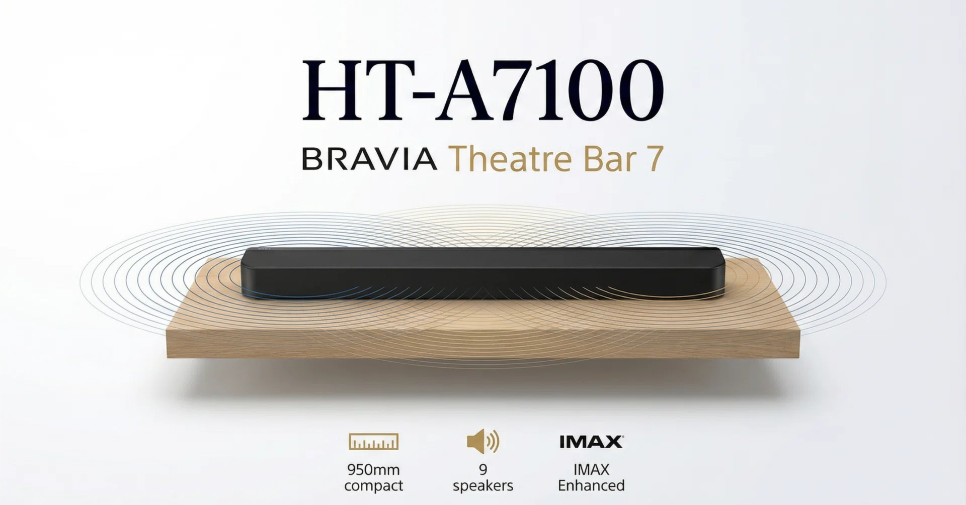Sony〉 HT-A7100 BRAVIA Theatre Bar 7 — 360立体音響を1本のバーに