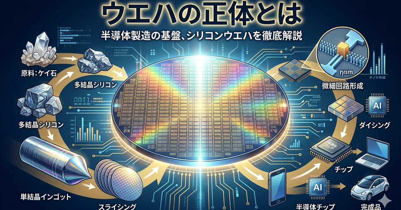 半導体の土台「ウエハ」の正体とは?|🔵Only¦20代会社員の転職体験記