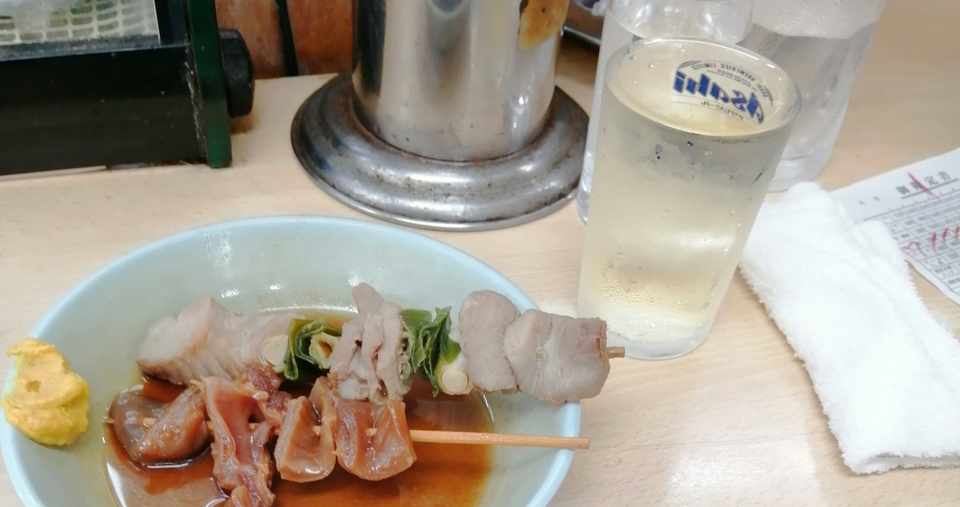 久しぶりに京橋で飲む日の外ごはん おでん すじとねぎま やそりえ Note