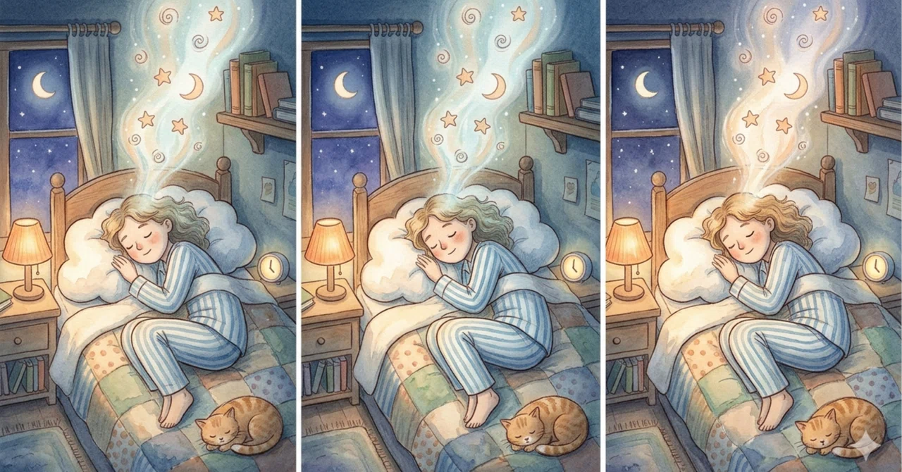 For those of you who stay awake at night with a racing brain. The magic ...