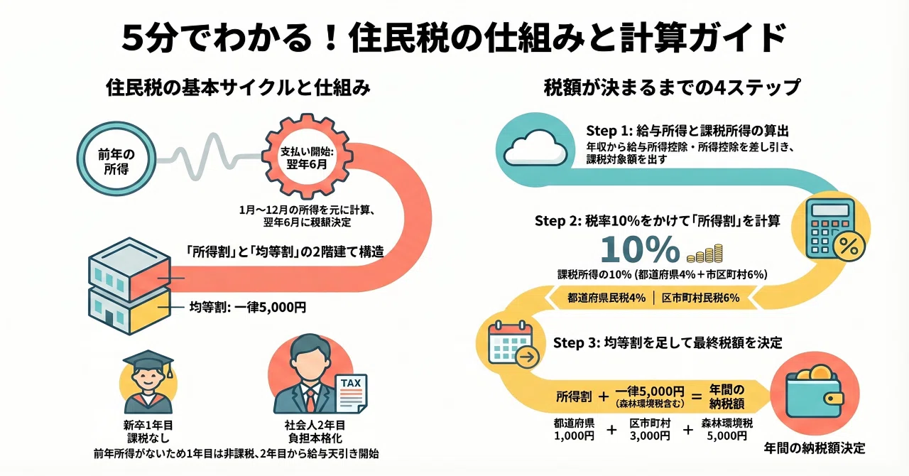 住民 税 計算 方法