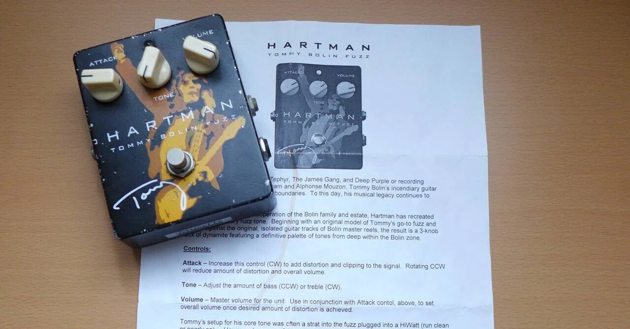 HARTMAN TOMMY BOLIN FUZZとは？説明書をOCRで翻訳して紹介｜ギター