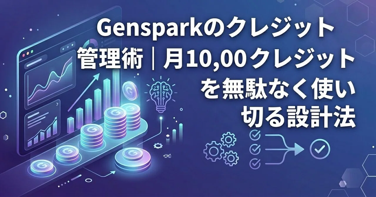 Genspark Credit Management: A Design Strategy to Efficiently Use Your ...