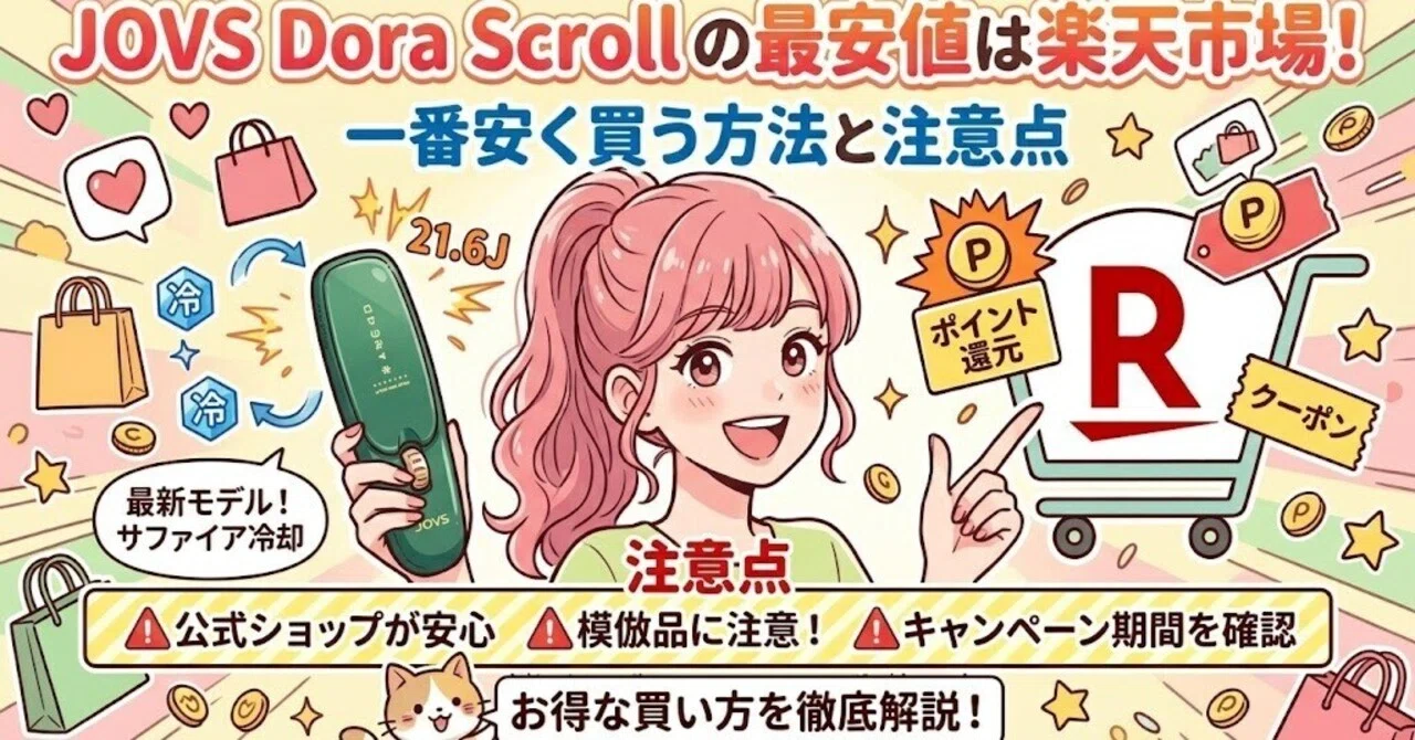 JOVS Dora Scrollの最安値は楽天市場！一番安く買う方法と注意点｜家電 