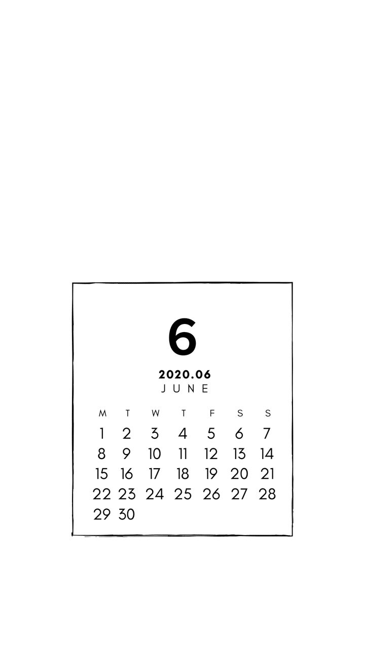 年6月のカレンダー Pandalabo 日付シート配信時々ねこ Note
