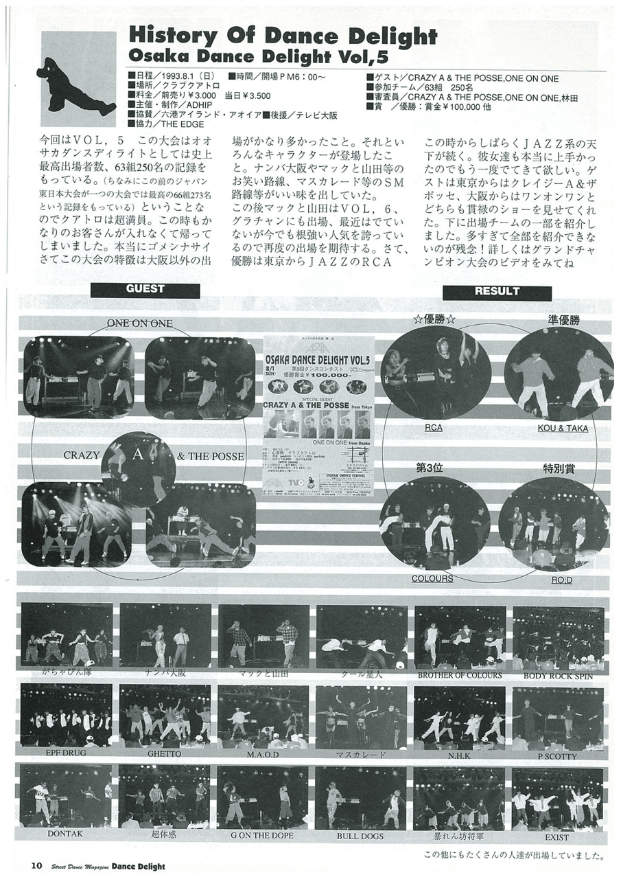 名古屋STREETDANCE HISTORY6 〜1993年:ダンス世代第一転換期