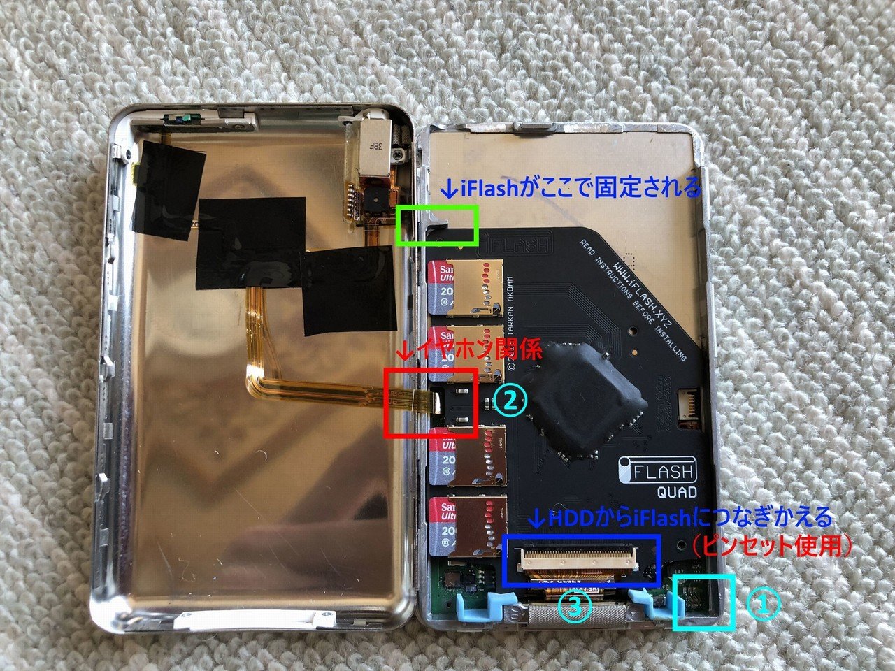 iPod Classic大容量化改造計画｜シュカイ