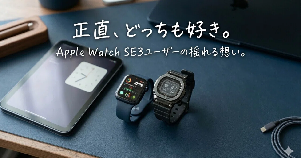 Apple Watch SEに大満足。それでもG-SHOCKのスマートウォッチが気に 