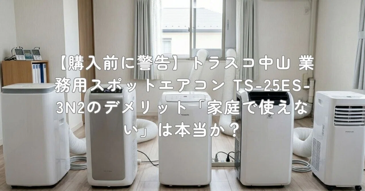 購入前に警告】トラスコ中山 業務用スポットエアコン TS-25ES-3N2の